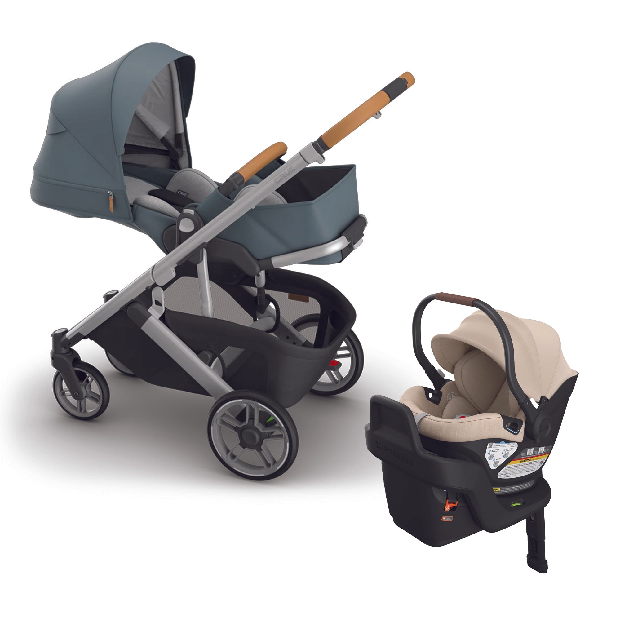 UPPAbaby Cruz V3 + Aria Travel System- Bambi Baby