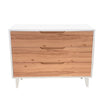 Pali Caravaggio Deluxe 3 Drawer Dresser - White/Biscotti
