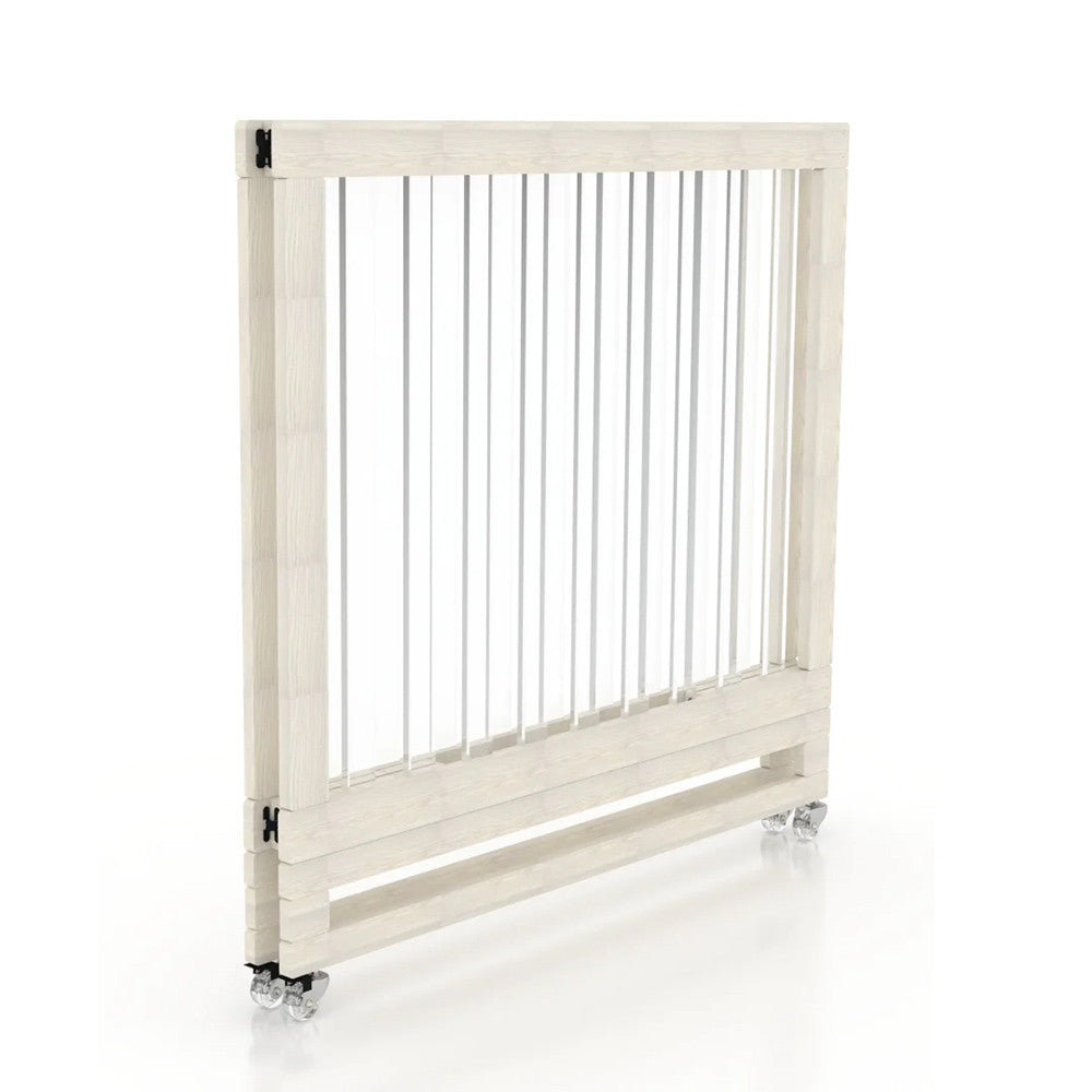 Melo Caress Mini Crib in Washed White/Acrylic - Standard Cradle Size- Bambi Baby