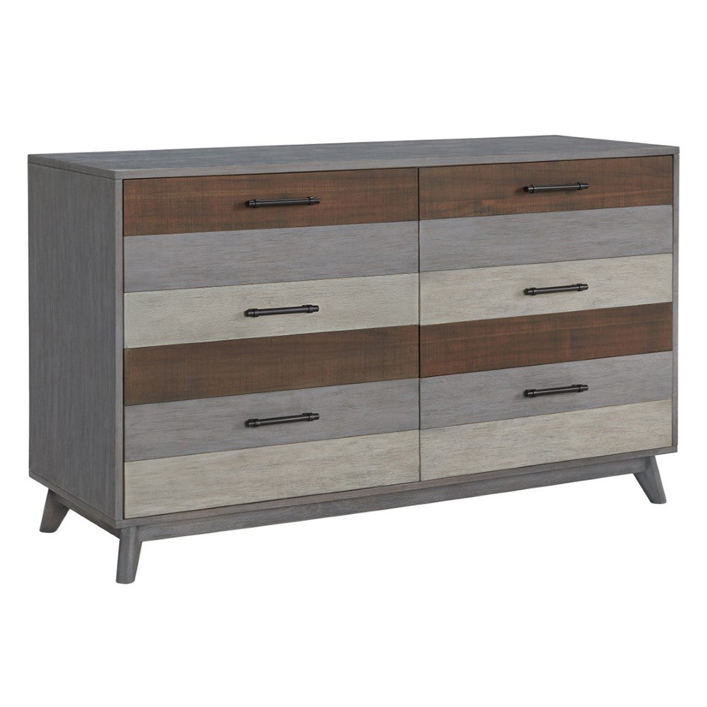 Soho Baby Cascade 6 Drawer Dresser Multi Tone Gray Soho Baby Cascade 6 Drawer Dresser Multi Tone Gray