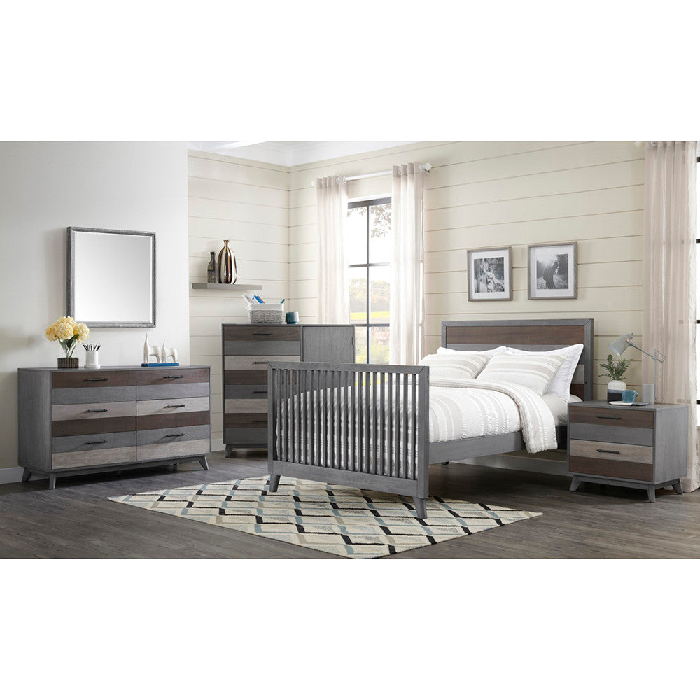 Soho Baby Cascade Nightstand Multi tone Gray- Bambi Baby