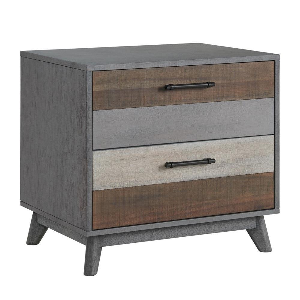 Soho Baby Cascade Nightstand Multi tone Gray- Bambi Baby
