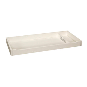 Chalk White Wood Hanley Changing Topper - Angled Solo View | Bambi Baby