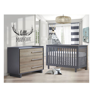 Charcoal Natural Tulip Urban Nursery Set - Product View | Bambi Baby