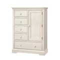 Chalk White Westwood Hanley Chifferobe - Front View | Bambi Baby