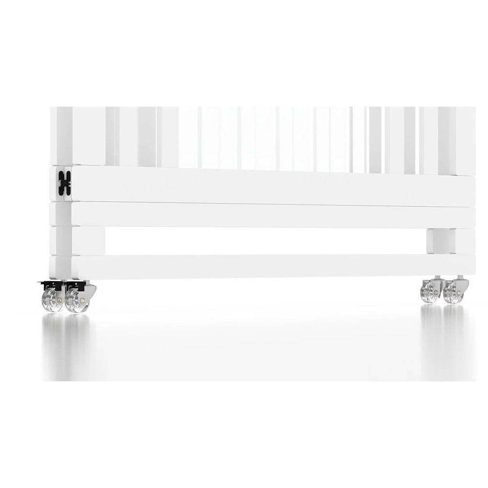 Melo Caress Crib in White/Part Acrylic - Standard Mini Crib Size- Bambi Baby