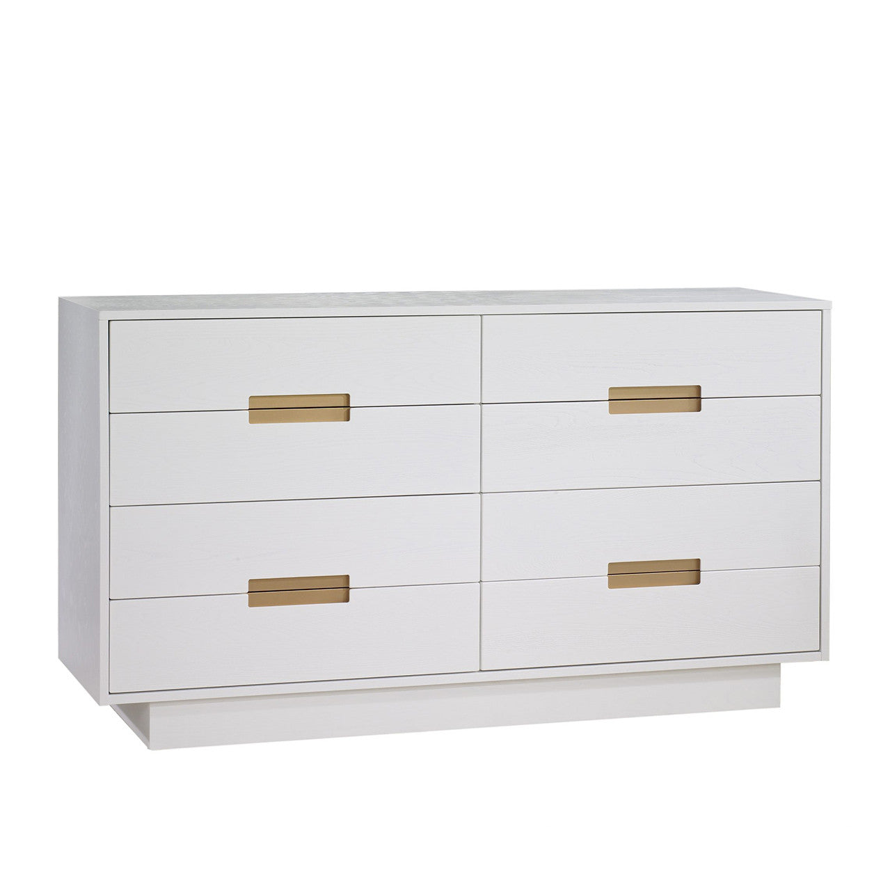 Natart Como King Dresser 8 Drawers 65" in White- Bambi Baby