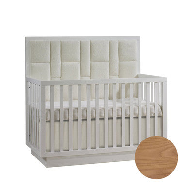 Natart Como Crib-To-Double With Upholstered Panel Boucle Beige - Wheat- Bambi Baby