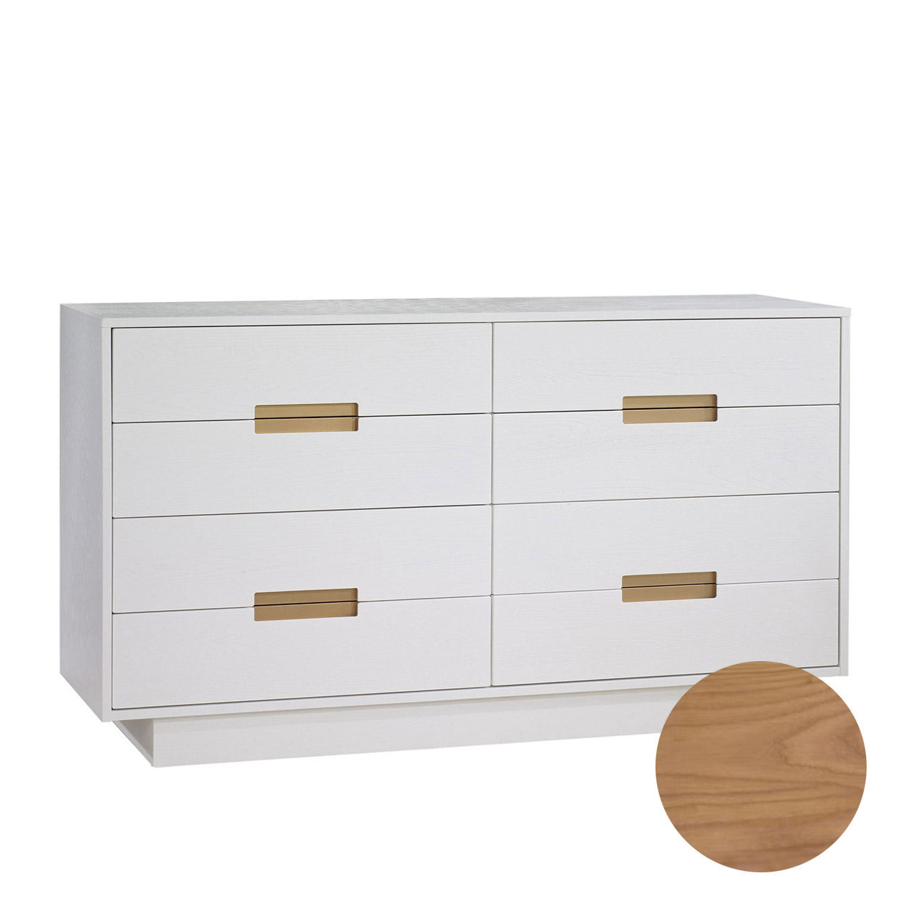 Natart Como Double Dresser 52" with 8 Drawers- Bambi Baby
