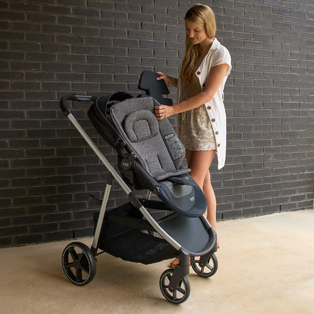 Britax CozyFit Inserts for Brook, Brook+ and Grove Strollers in Onyx- Bambi Baby