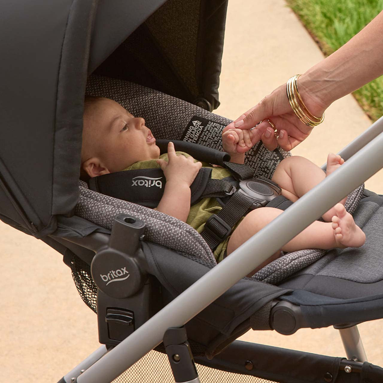 Britax CozyFit Inserts for Brook, Brook+ and Grove Strollers in Onyx- Bambi Baby