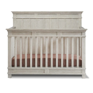 Heritage Fog Wood Sorelle Brookfield Convertible Crib - Front View | Bambi Baby