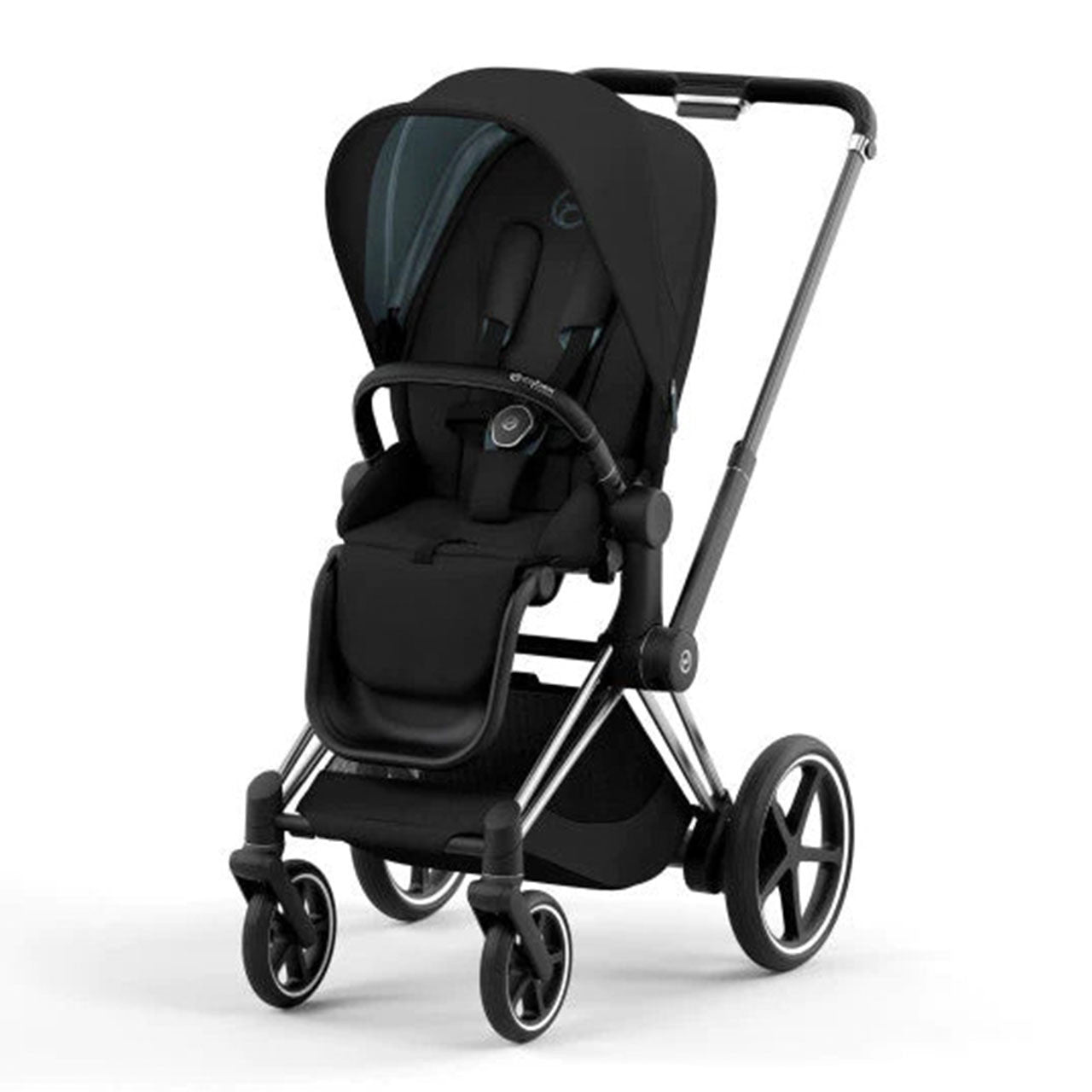 Cybex ePriam2 Cromado/Estrutura Preta - Bambi Baby