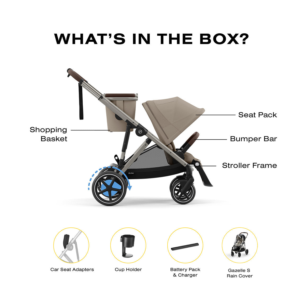Cybex eGazelle S Electronic Assist Stroller- Bambi Baby