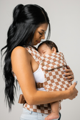 Mabē The Monarch Carrier - Mocha Check - Bambi Baby