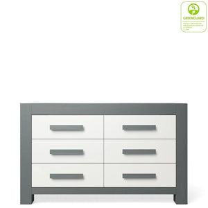 Grey White Romina Ventianni Double Dresser - Front View | Bambi Baby