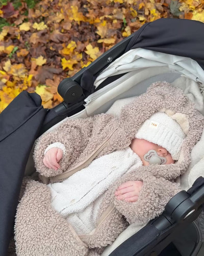 7AM Enfant Bunting Bebe_Teddy - Oatmeal- Bambi Baby
