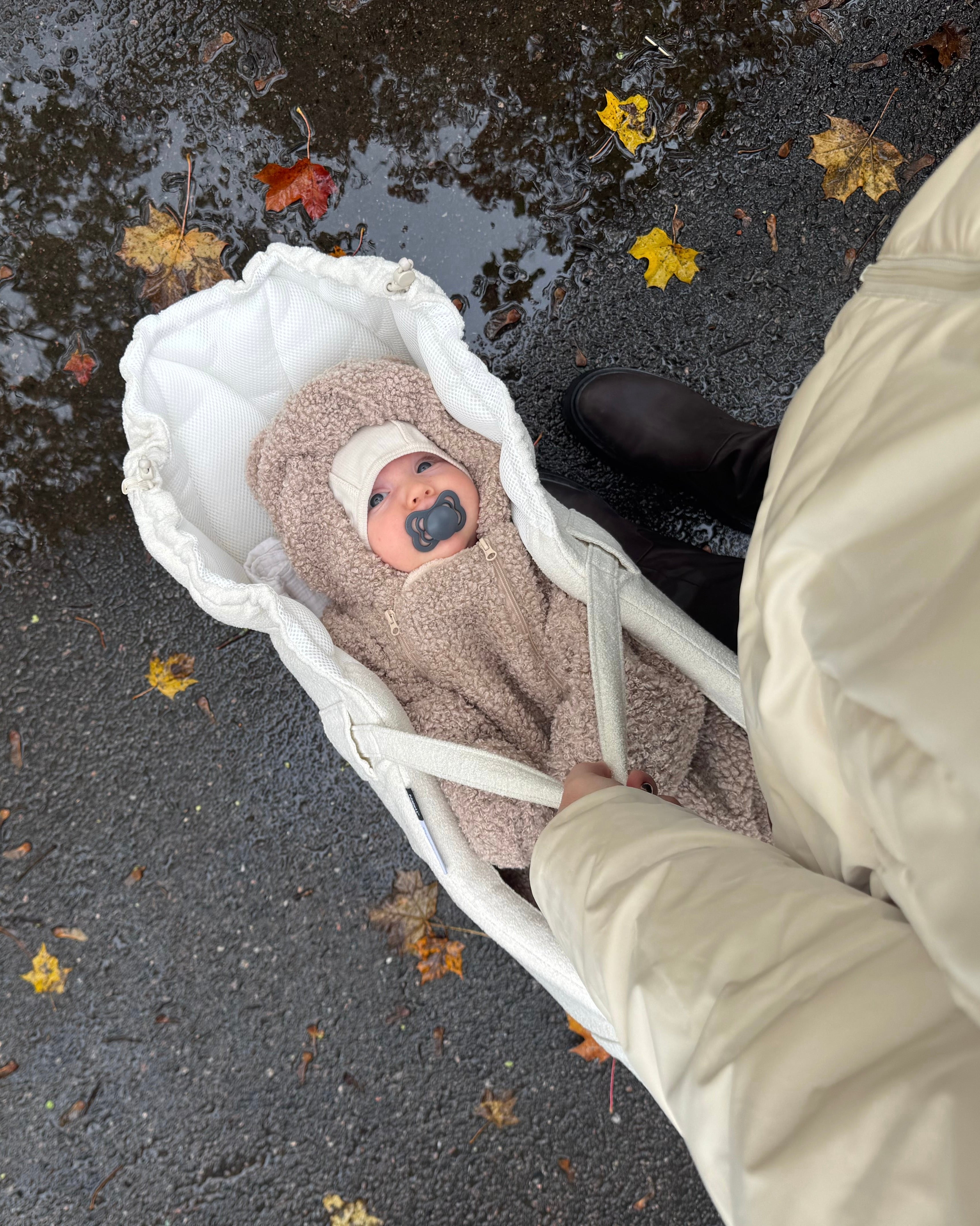 7AM Enfant Bunting Bebe_Teddy - Oatmeal- Bambi Baby