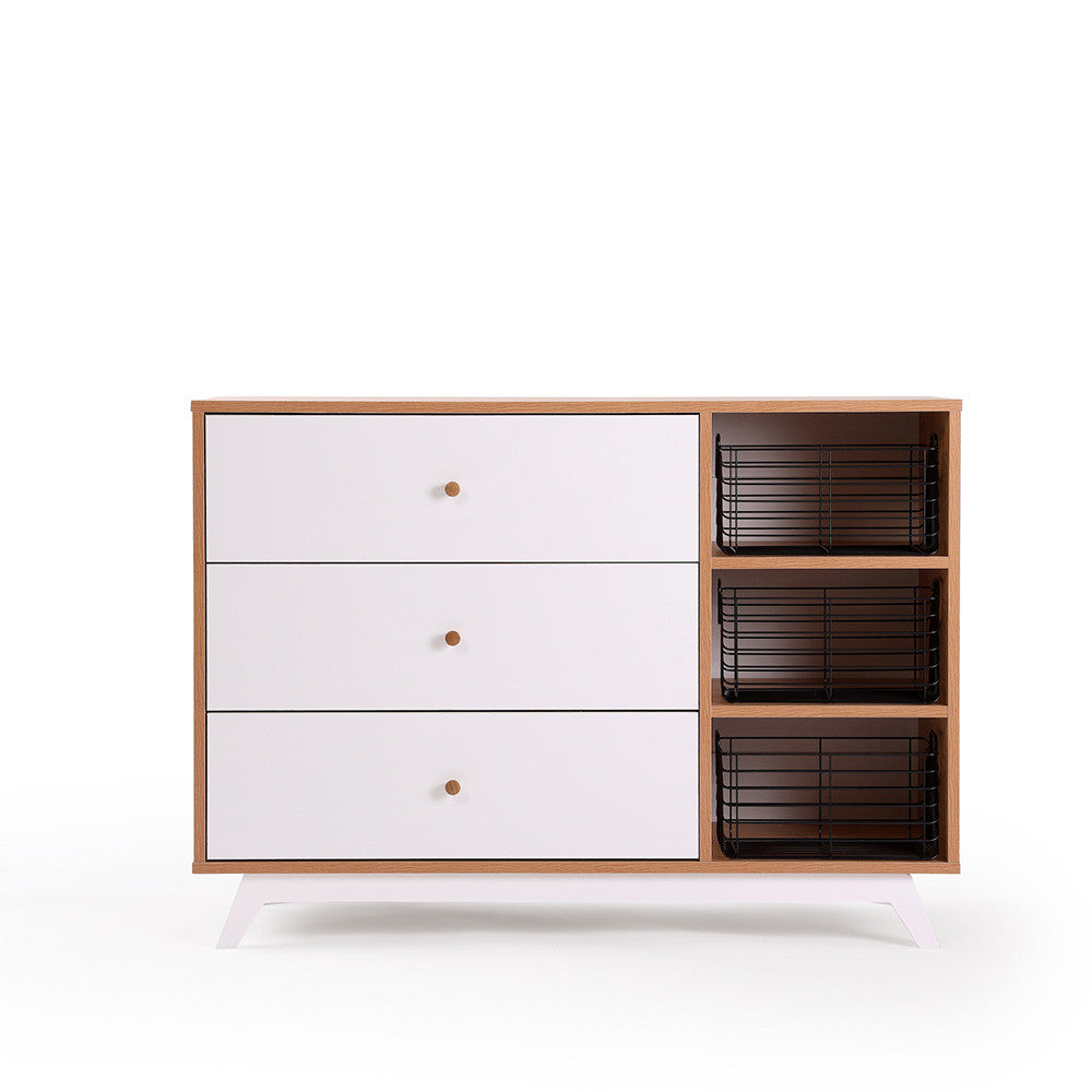 dadada Central Park 3-Drawer Dresser- Bambi Baby