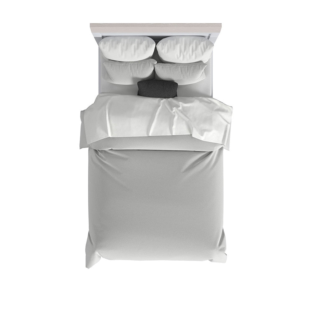 Westwood Rowan Youth Complete Twin Bed in Ash Linen- Bambi Baby