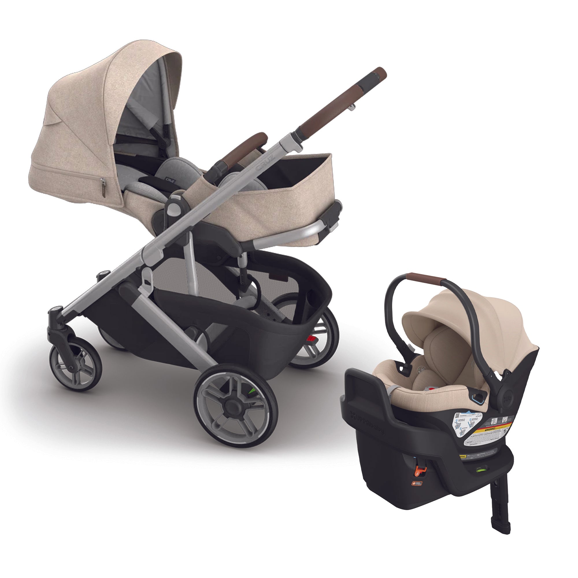 UPPAbaby Cruz V3 + Aria Travel System- Bambi Baby