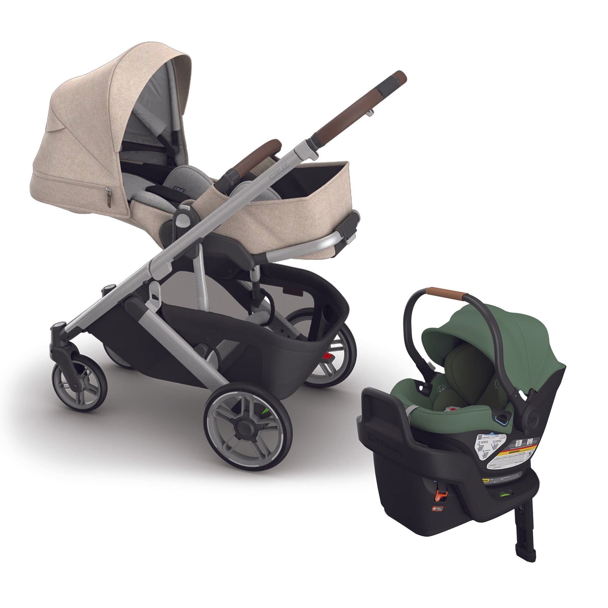 UPPAbaby Cruz V3 + Aria Travel System- Bambi Baby