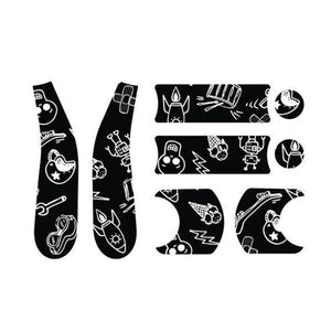 Black & White Doona Liki Cool Sketch Sticker Set - Product Layout | Bambi Baby