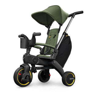 Desert Green Doona Liki Trike S3 Compact Folding Tricycle - Front View | Bambi Baby
