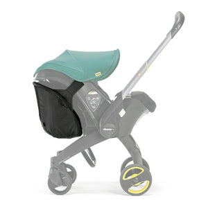 Black Doona Snap-On Storage Bag - Side View on Stroller | Bambi Baby