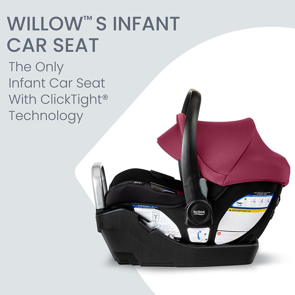 Britax Willow S Infant Car Seat with Alpine Base- Bambi Baby