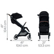 Britax Juniper Compact Stroller with One-Hand RapidFold - Raven Black - Bambi Baby