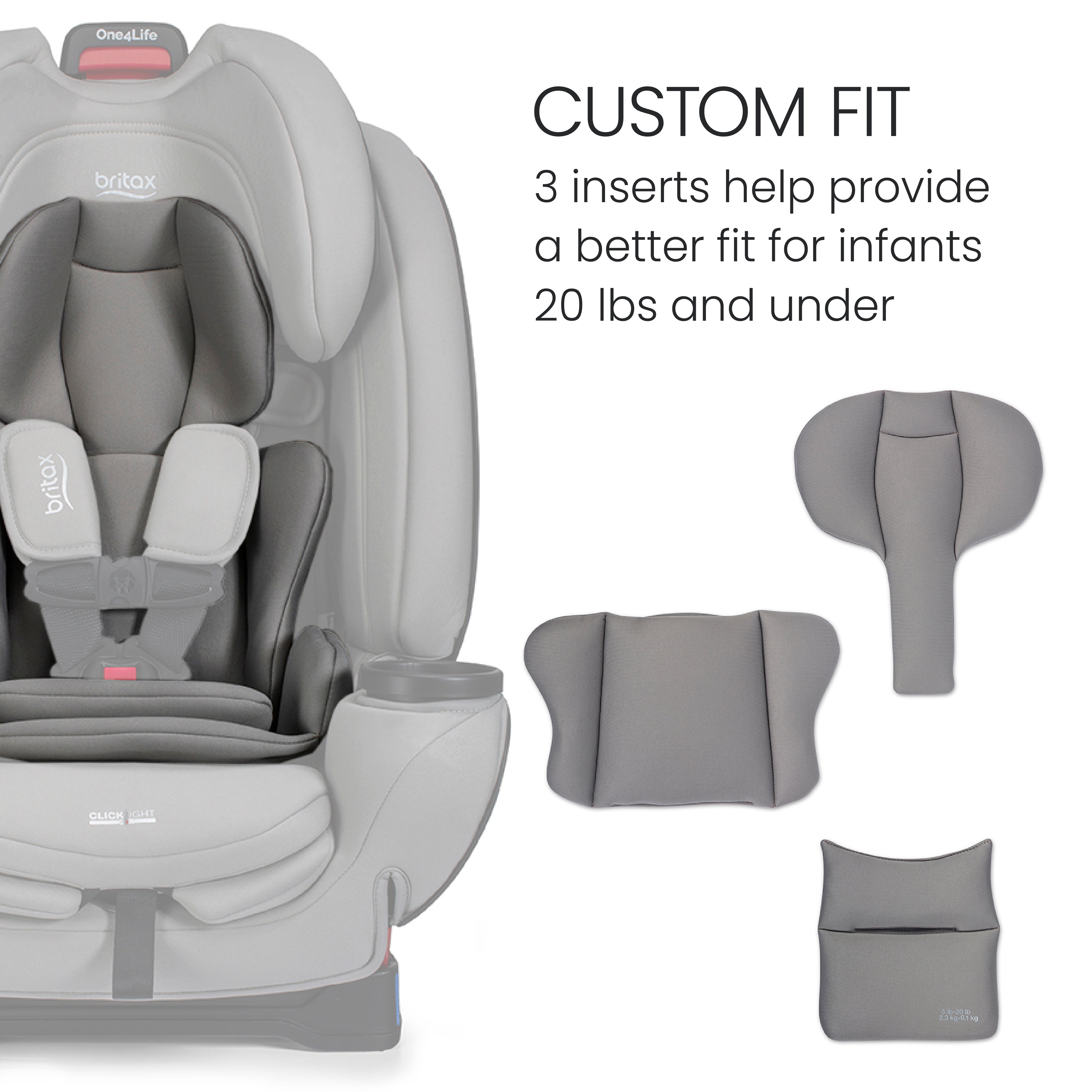 when to take out newborn insert britax Britax One4Life All-in-One Car Seat – Bambi Baby
