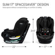 Britax Galaxy360 Slim Rotating Convertible Car Seat With SwivelSmooth Steel Ring - Bambi Baby