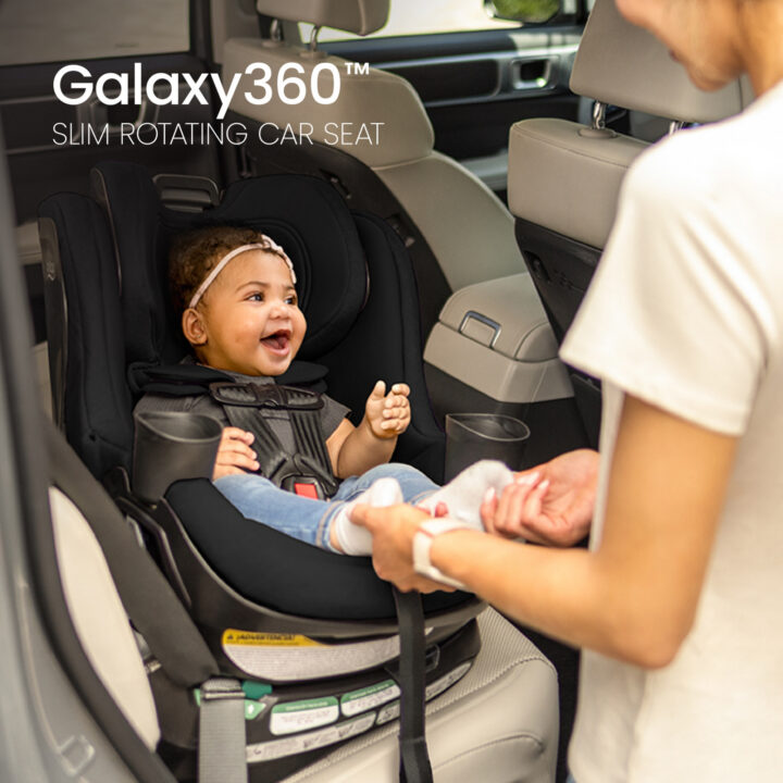 britax 360 swivel Britax Galaxy360 Slim Rotating Convertible Car Seat (Raven Black)