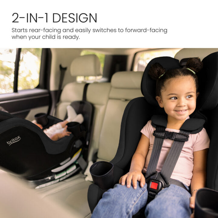britax front facing Britax Galaxy360 Slim Rotating Convertible Car Seat (Raven Black)