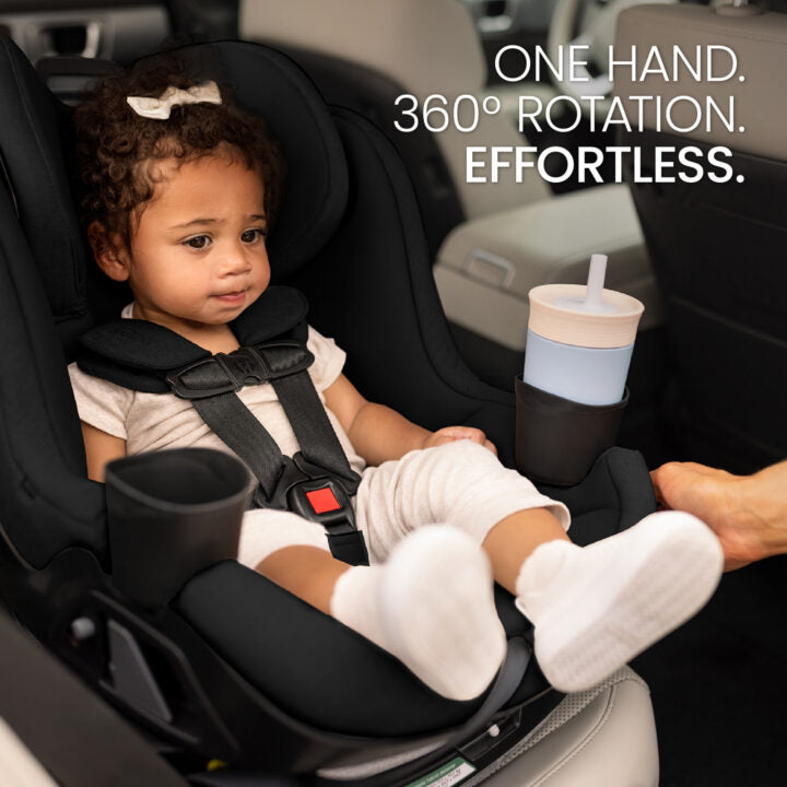 britax 360 spin car seat Britax Galaxy360 Slim Rotating Convertible Car Seat (Raven Black)