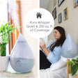 Crane Baby Droplet Cool-Mist Humidifier with Vapor Tray, 0.5. Gal - Bambi Baby