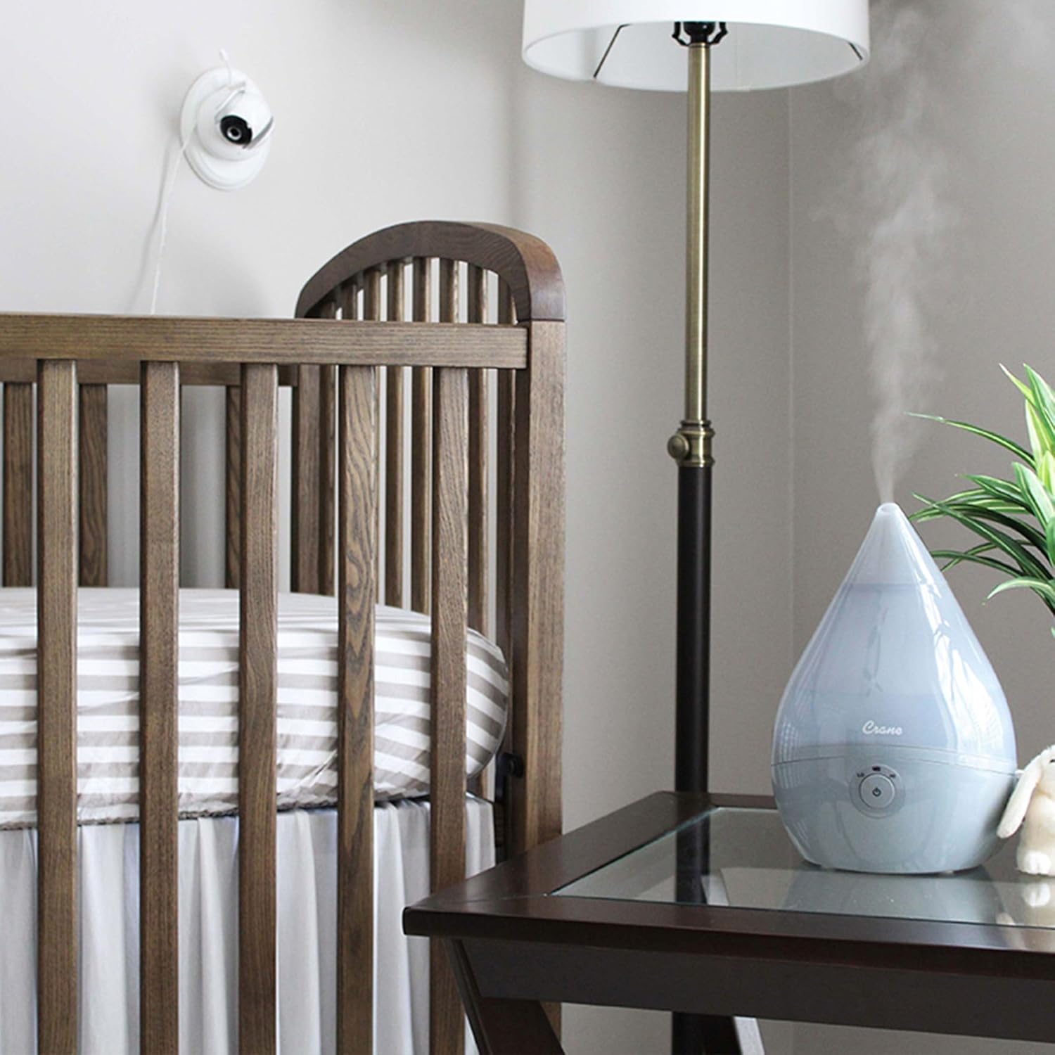 Crane Baby Droplet Cool-Mist Humidifier with Vapor Tray, 0.5. Gal- Bambi Baby