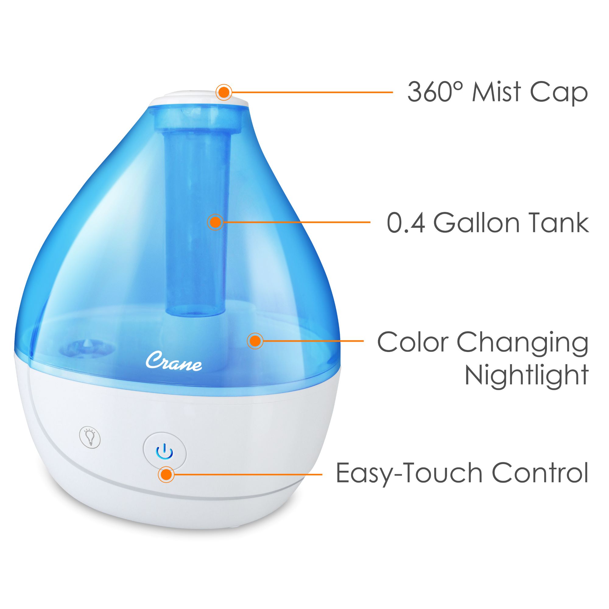 Crane Baby Personal Ultrasonic Cool Mist Humidifier- Bambi Baby