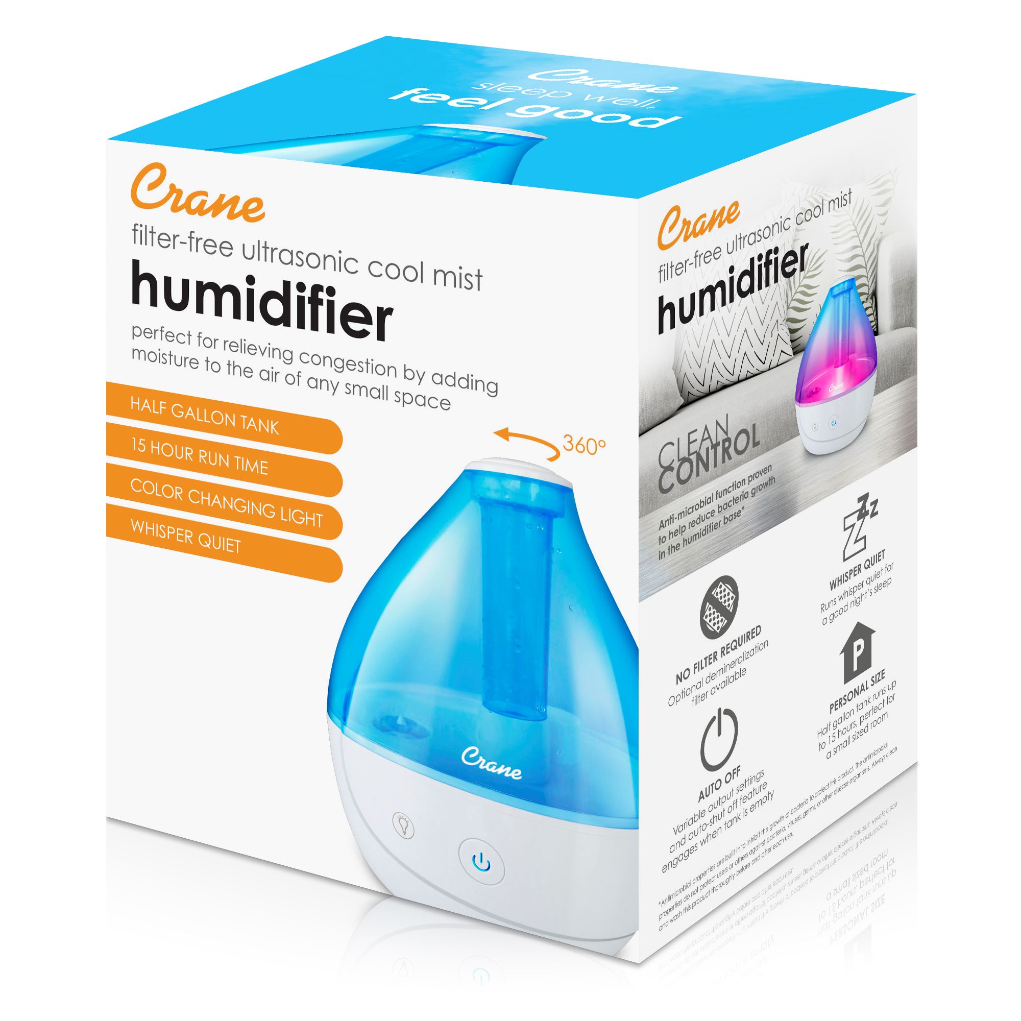 Crane Baby Personal Ultrasonic Cool Mist Humidifier- Bambi Baby