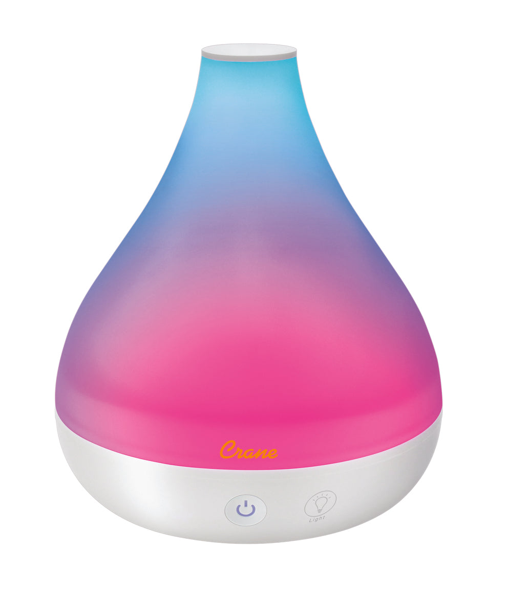 Crane Baby 0.35 Gal. 2-in-1 Ultrasonic Cool Mist Humidifier & Aroma Diffuser for Small Rooms- Bambi Baby