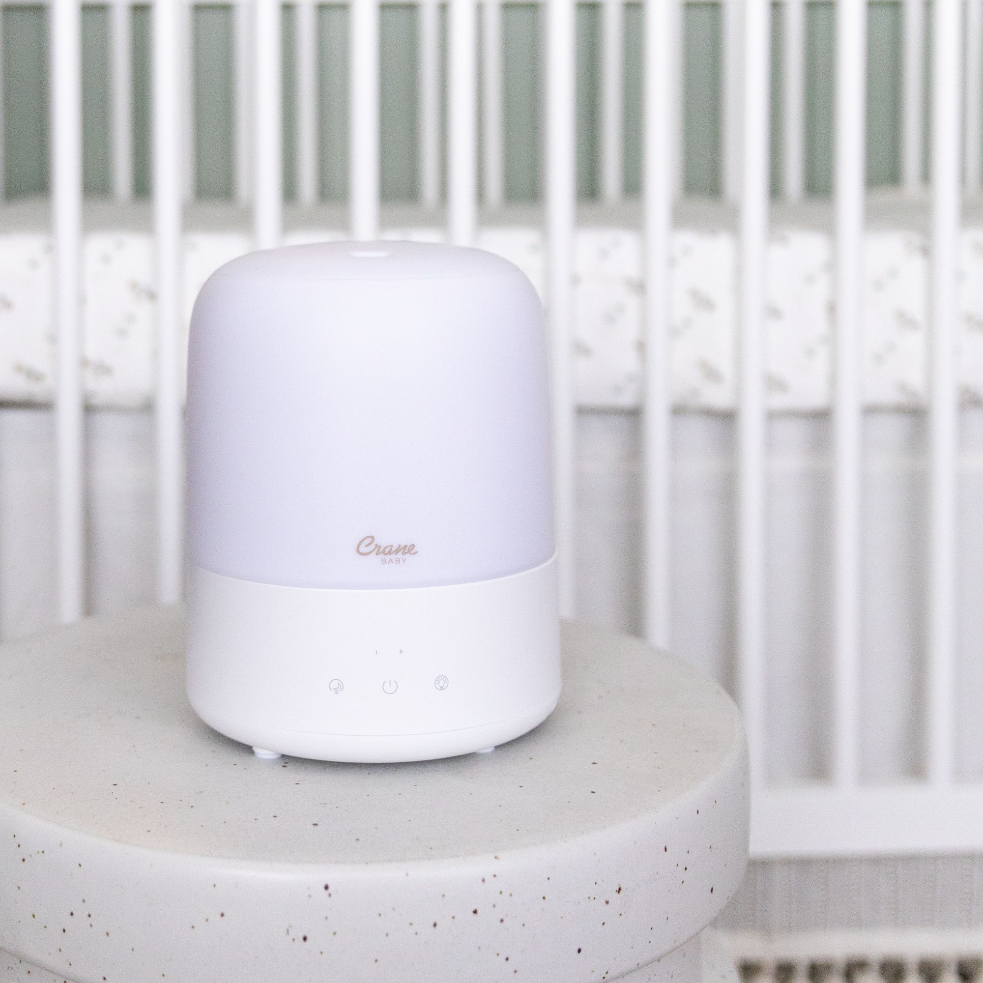 Crane Baby 3-in-1 Compact Humidifier for Baby Nursery | 0.5 Gallon with Sleep Support Light & Aroma Diffuser- Bambi Baby