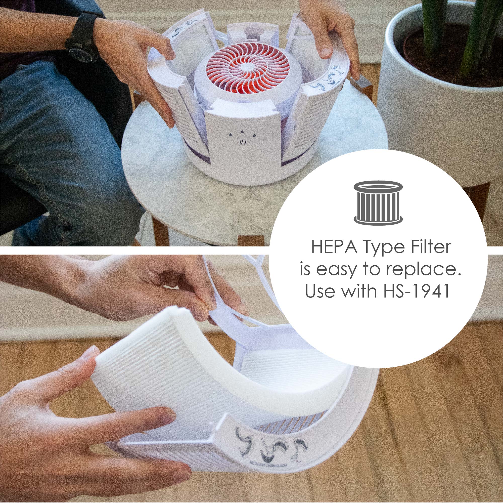 Crane Baby Crane Air Purifier with True HEPA Filter- Bambi Baby