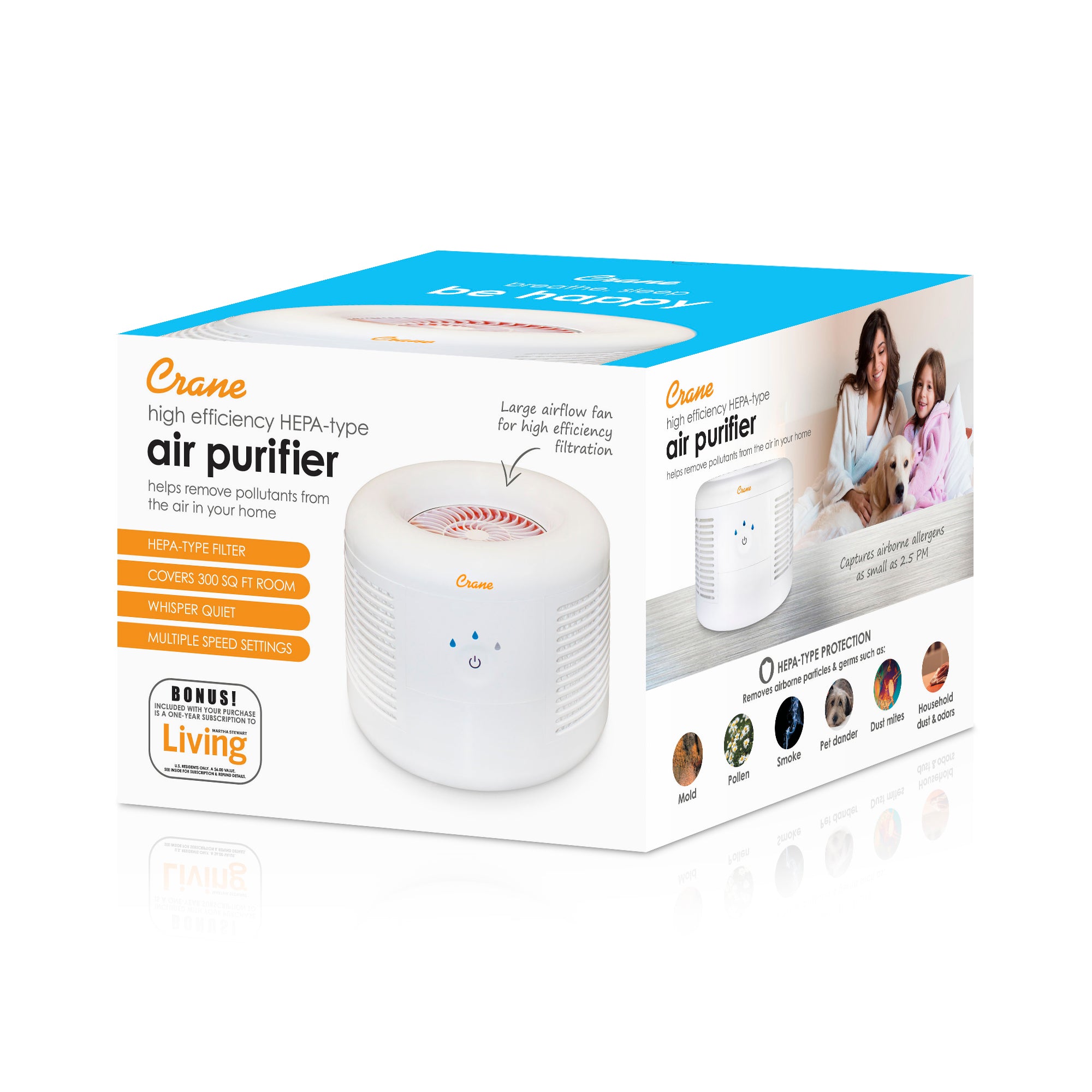Crane Baby Crane Air Purifier with True HEPA Filter- Bambi Baby