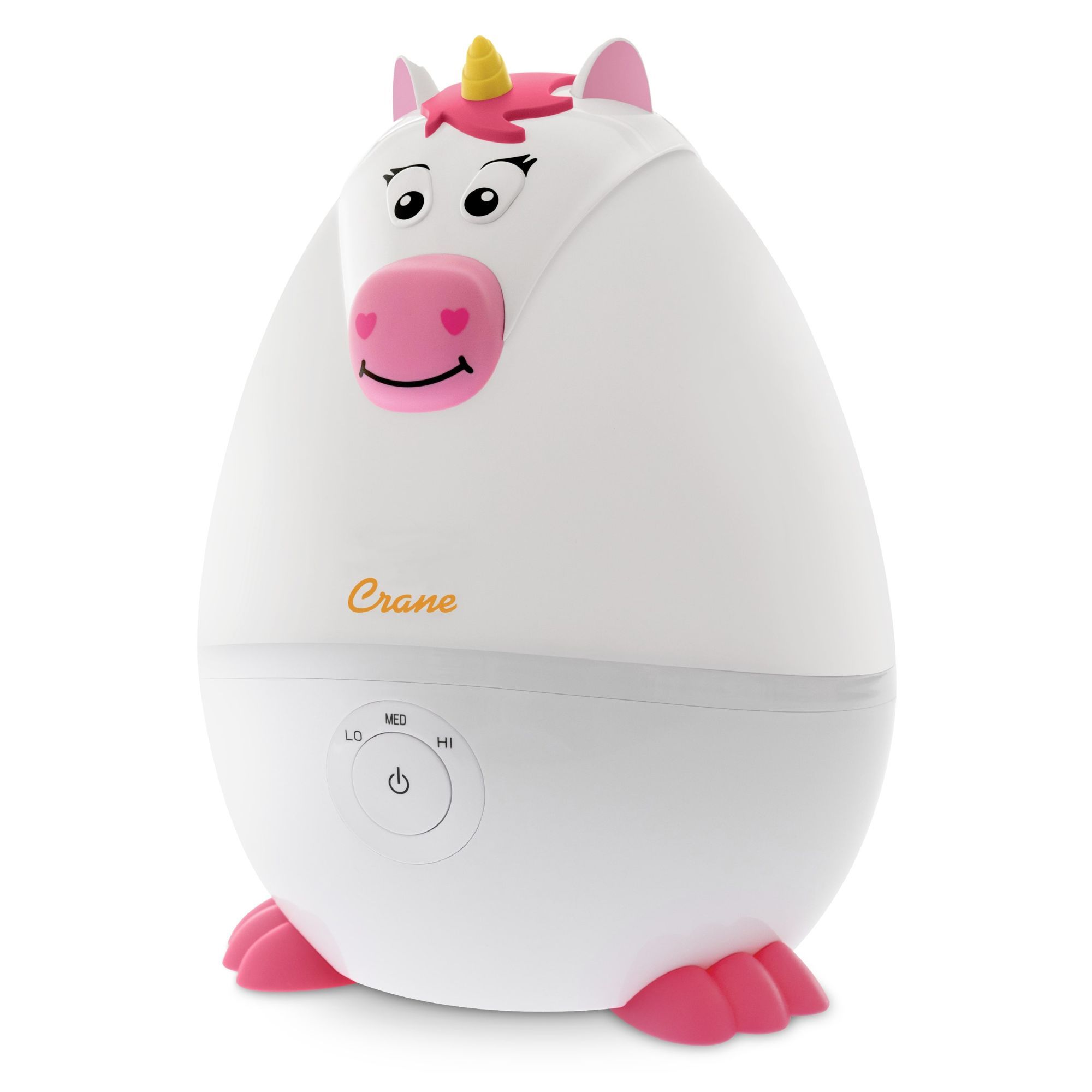 Crane Baby Adorable  - Mini Unicorn - Cool Mist Humidifier, 0.5 Gal. - White- Bambi Baby