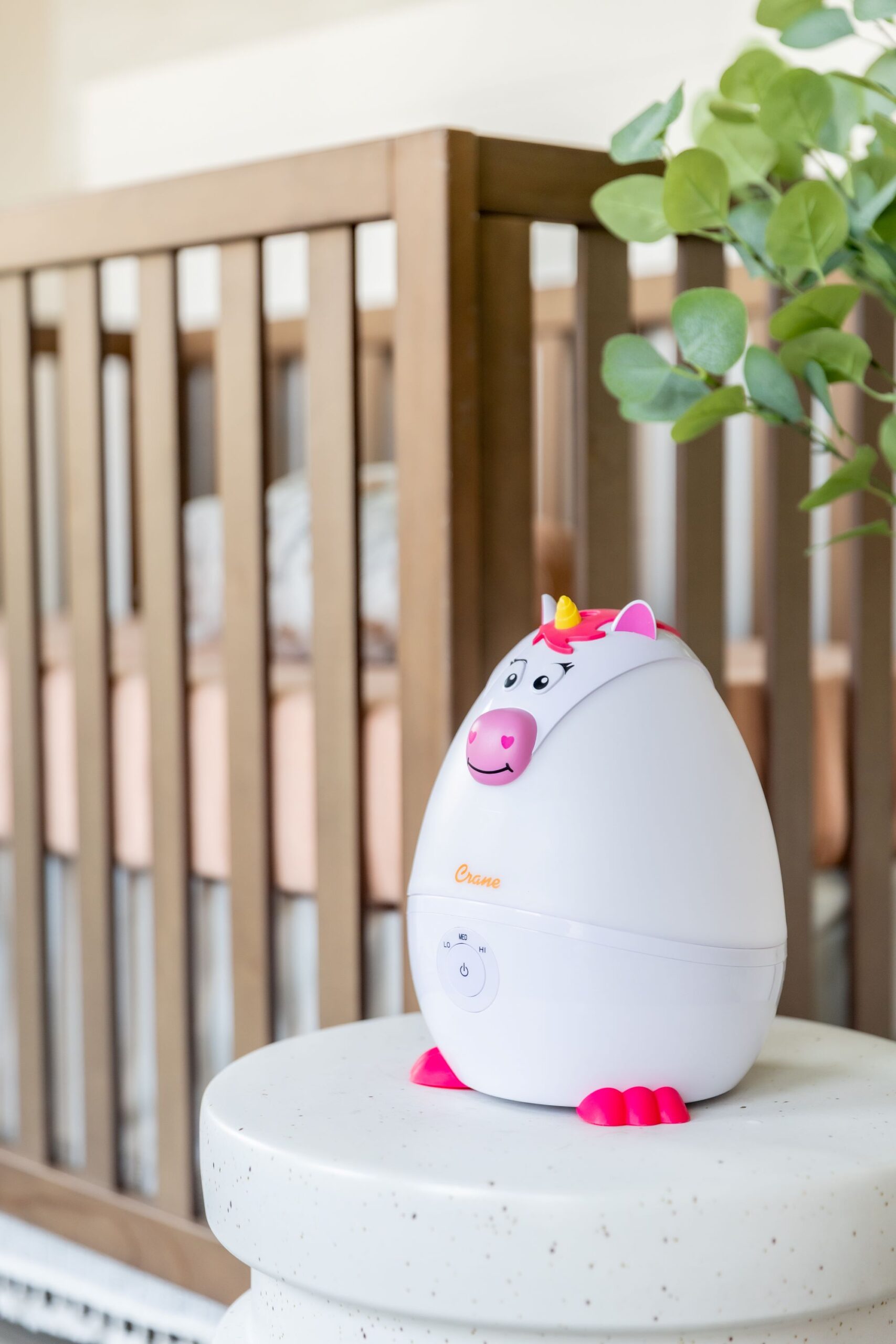 Crane Baby Adorable  - Mini Unicorn - Cool Mist Humidifier, 0.5 Gal. - White- Bambi Baby