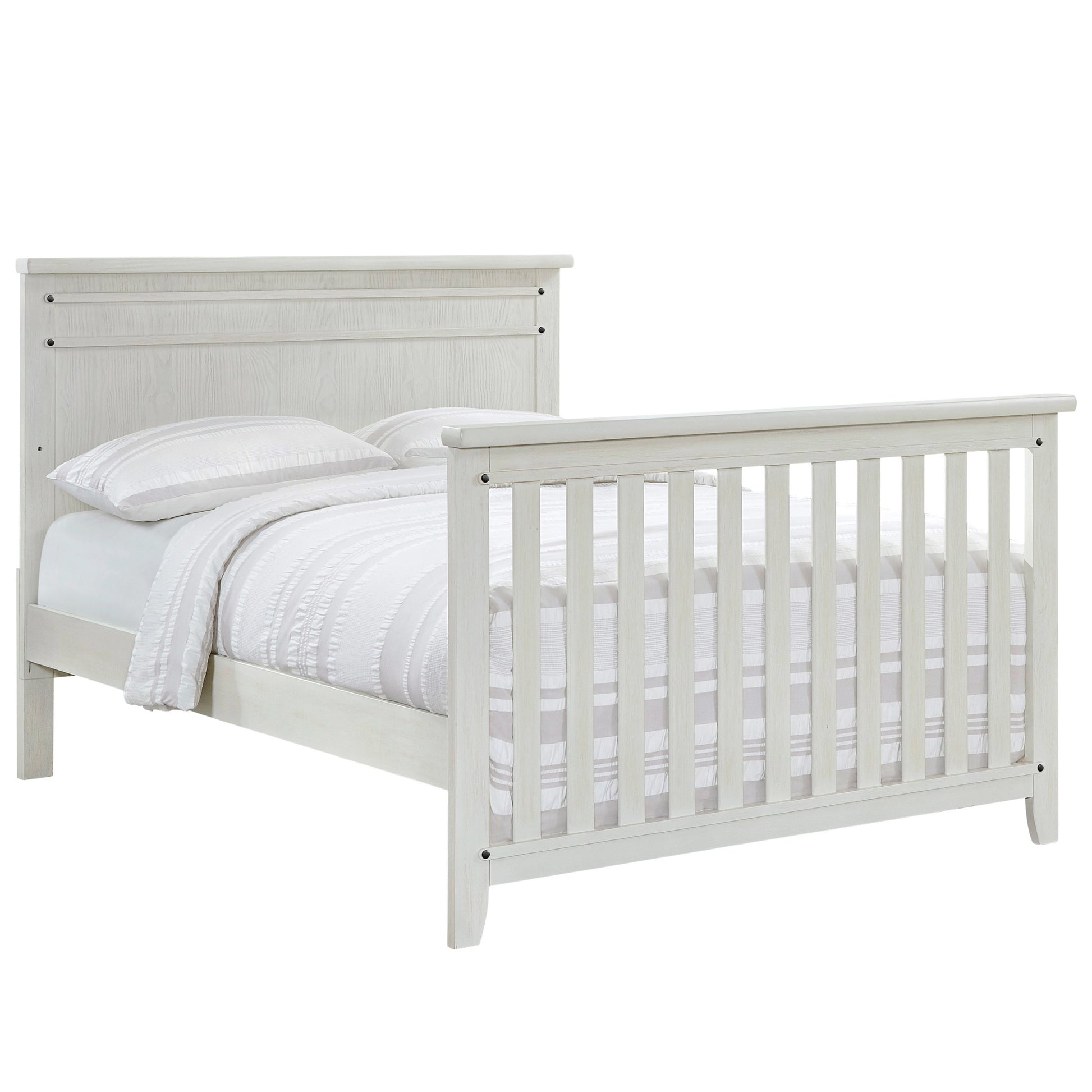 Soho Baby Ellison Full Bed Conversion Kit - Rustic White- Bambi Baby
