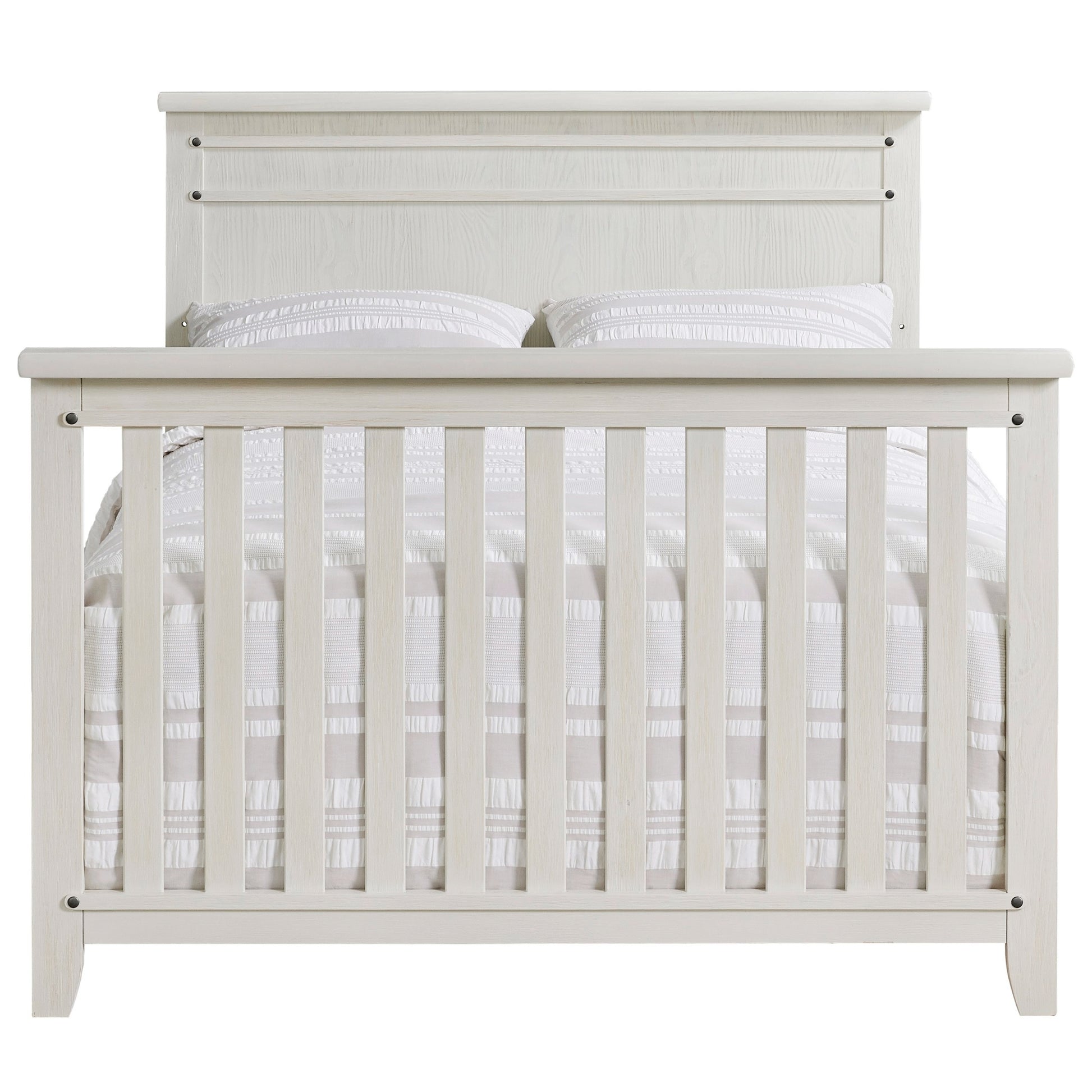Soho Baby Ellison Full Bed Conversion Kit - Rustic White- Bambi Baby
