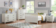 Soho Baby Ellison Full Bed Conversion Kit - Rustic White - Bambi Baby