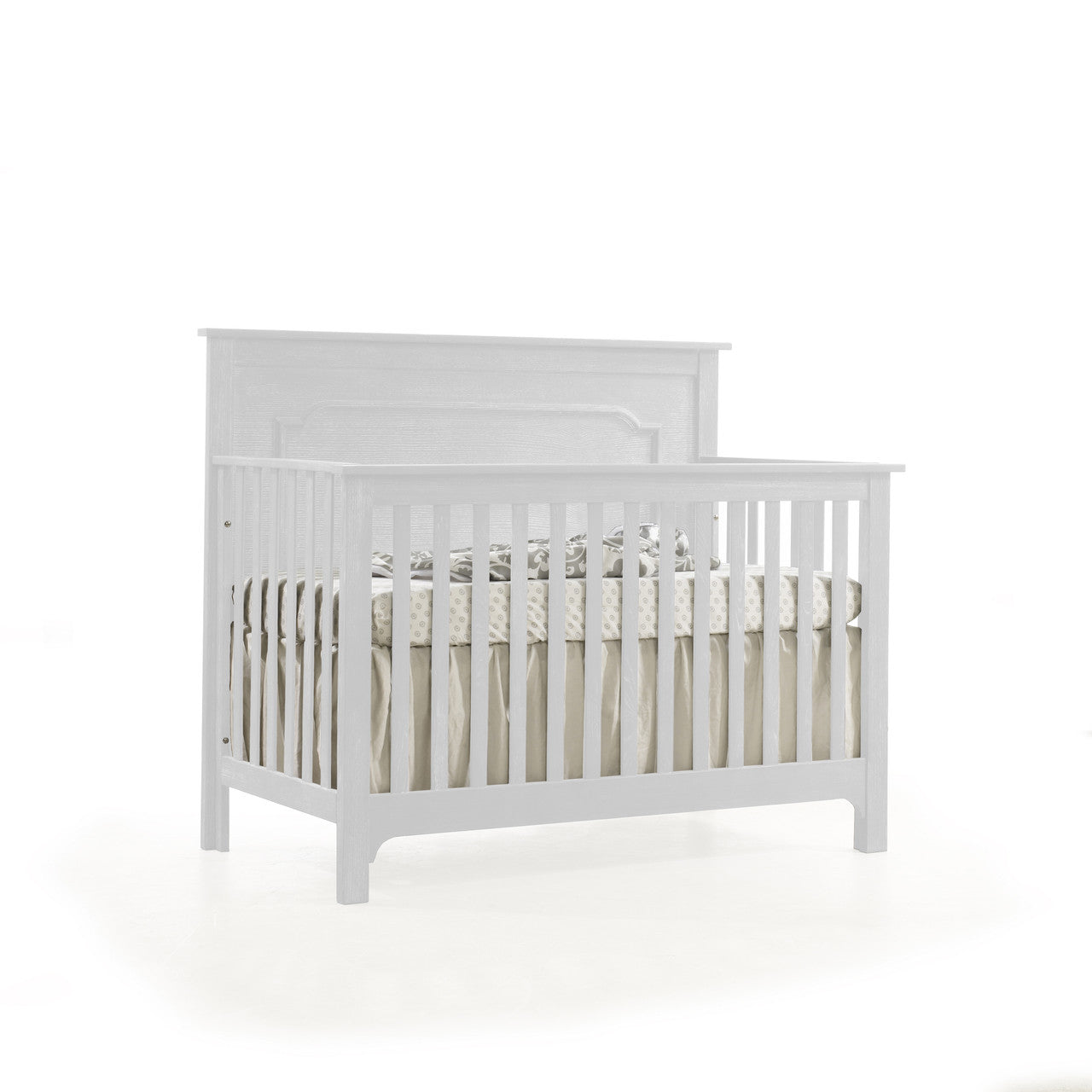 Cuna convertible 4 en 1 NEST Emerson Collection en color blanco - Bambi Baby